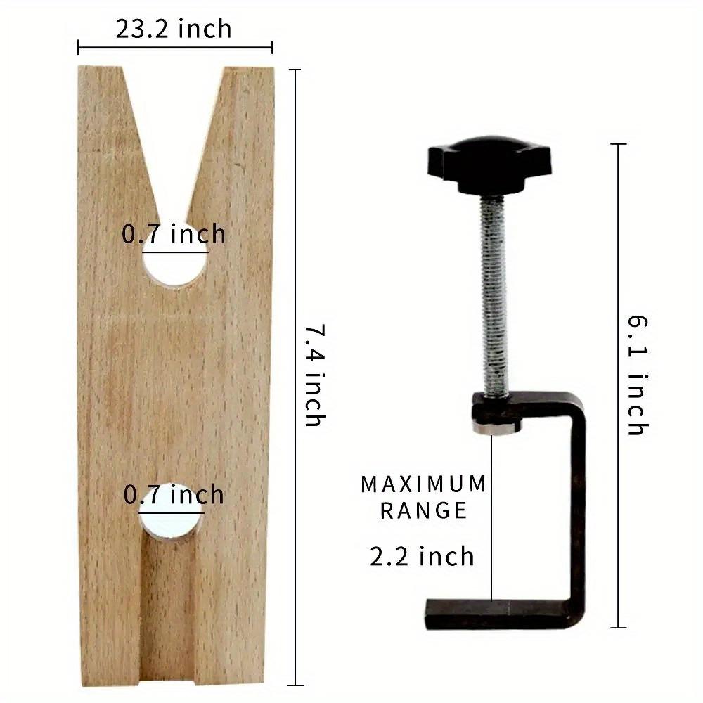 1set Bench Pin Clamp Set V-Slot Bench Vise for Workbench Wooden Jewelry Clamp Tool