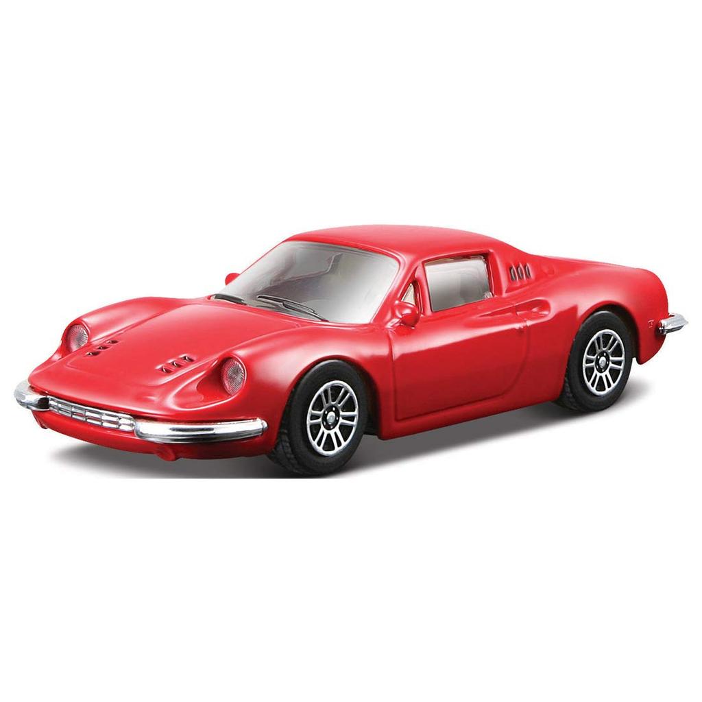 Tomica Presents Bburago Race Play Series Dino 246 GT & 143 (Red)