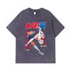 275 GSM Washed T-shirts 100% Cotton Captain Tsubasa V2 Print Unisex Heavy Cotton T Shirt