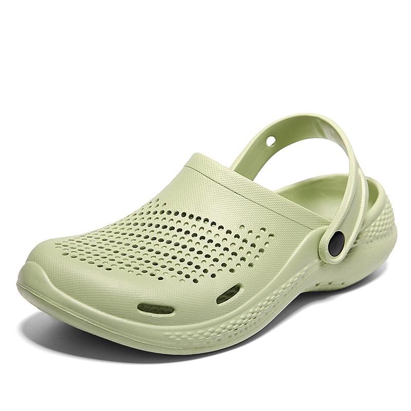 Модные мужские сандалии с амортизацией 2025, садовая обувь, высококачественные эластичные амортизирующие сандалии, пляжная обувь, уличные сандалии на платформе