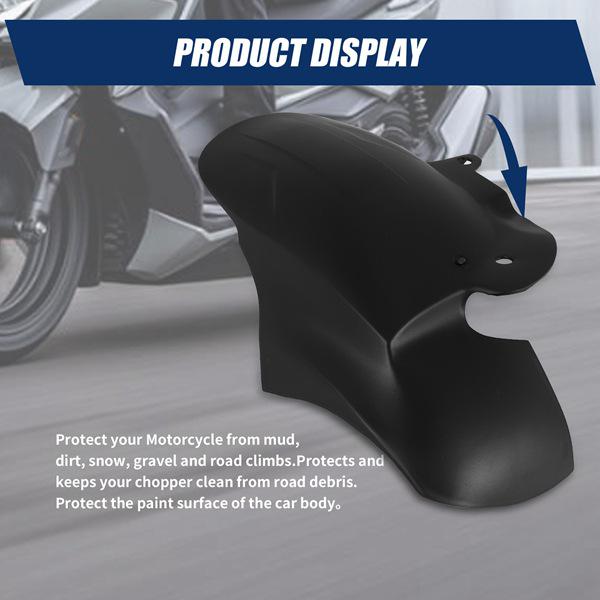 1 PC Black Plastic Rear Motorcycle Fender Extension Plate