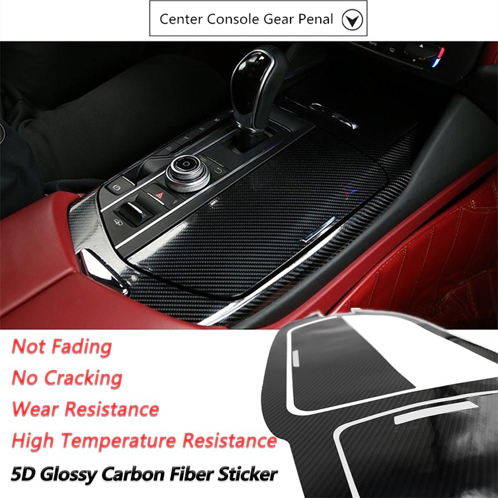 Center Console Gear Shift Panel Trim Dashboard Door Panel Decal for Maserati Levante 2016-2019 Car Stickers Interior Accessories