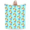 Funny S-Simpsons Cartoon Characters Warm Cozy Blanket  Funny Picnic Throw Blanket Home Decor Flannel Bedspread Sofa Bed Cover