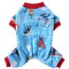 Christmas Dog Print Pajamas, Warm Jumpsuits, Coat for Small Dogs, Puppy, Cat, Chihuahua, Pomeranian, Winter Clothes