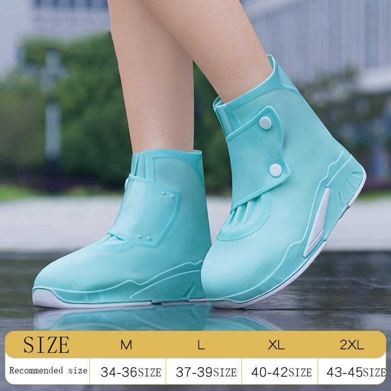 Модные резиновые сапоги, уличные резиновые сапоги, утолщенные нескользящие унисекс, водонепроницаемые, нескользящие, износостойкие, силиконовые резиновые сапоги