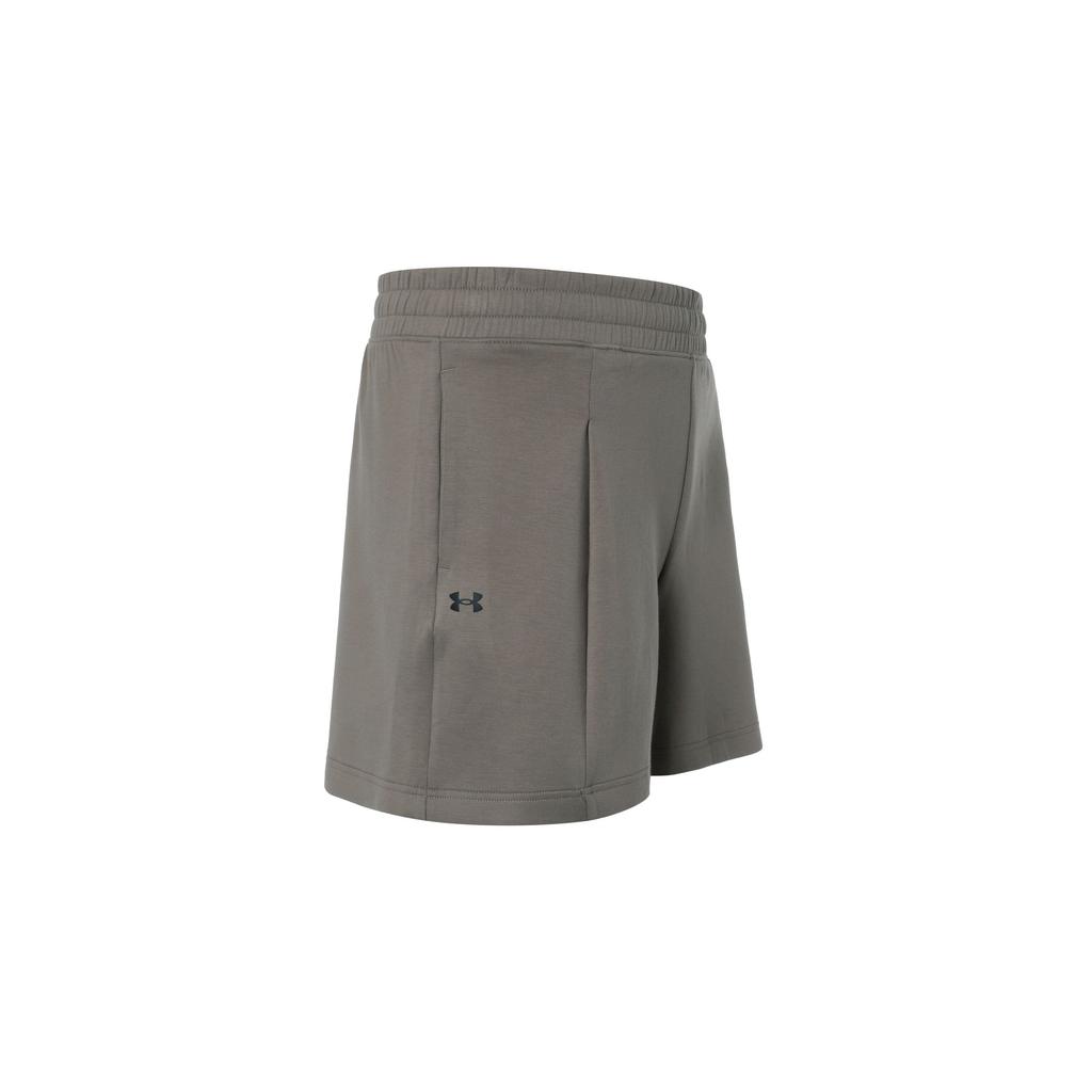 Under Armour Тренировочные шорты Unstoppable Solid Fleece со складками, женские шорты, коричневые 1382764-200