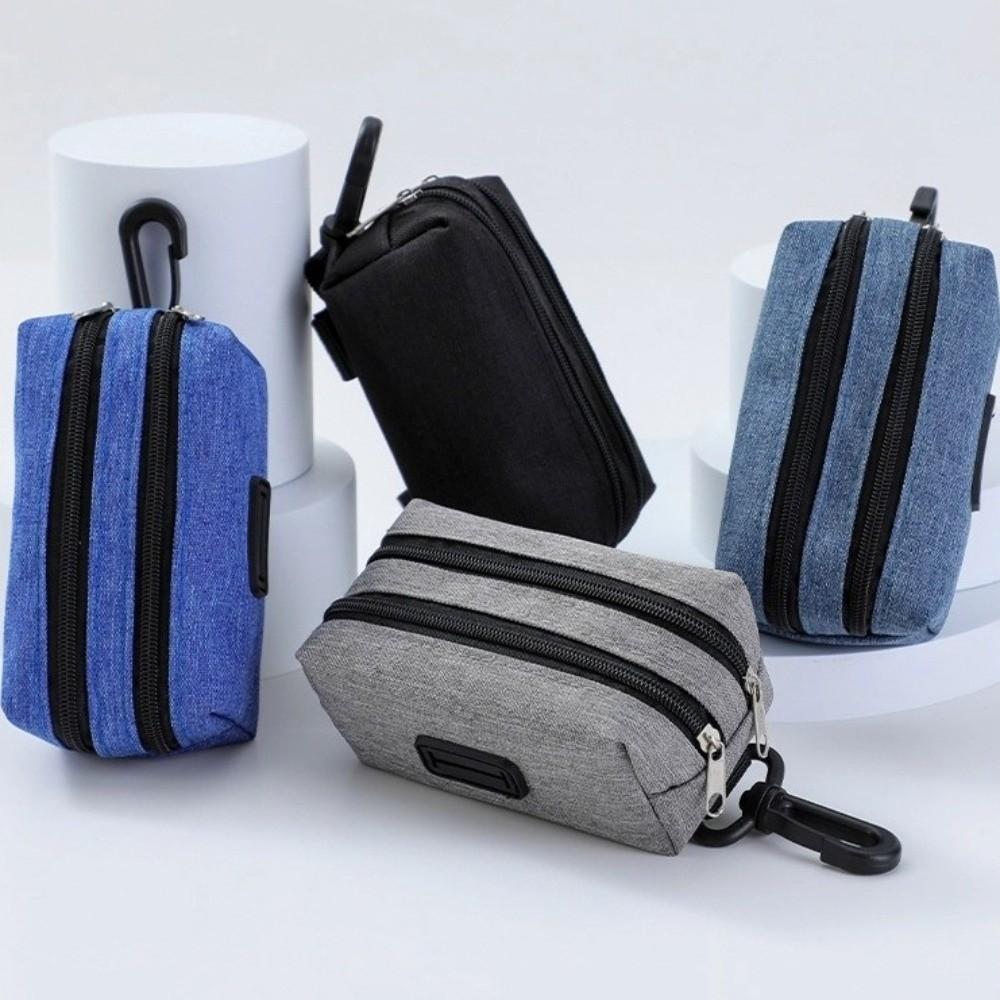 Double Zipper Pet Waste Bag Dispenser Cleaning Tools Pet Treat Bags Pet Waste Bags Carrier Outdoor