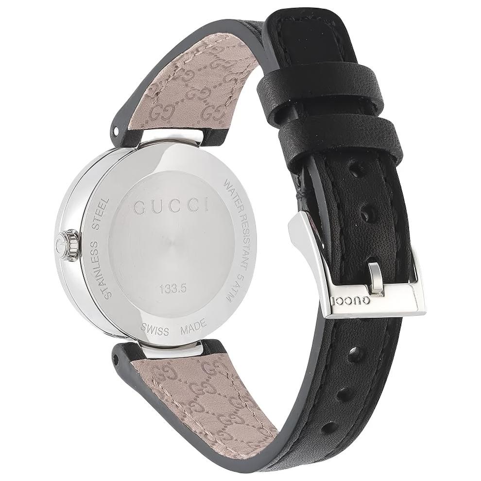 Gucci YA133501 Interlocking Black Dial Ladies Watch