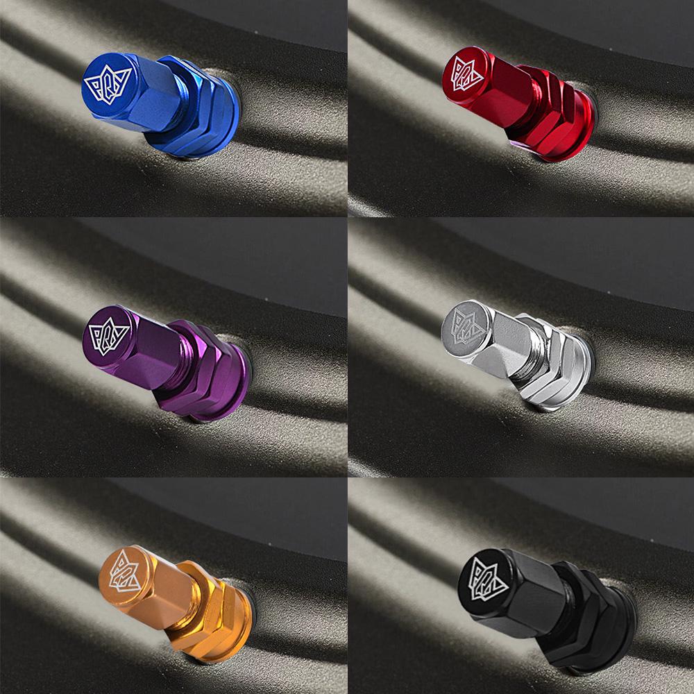 4pcs / Set Universal Motorcycle Car Wheel Tubeless Tire Valve Air Caps for Tire Valve Stem Aluminum Metal Air Valve Stem