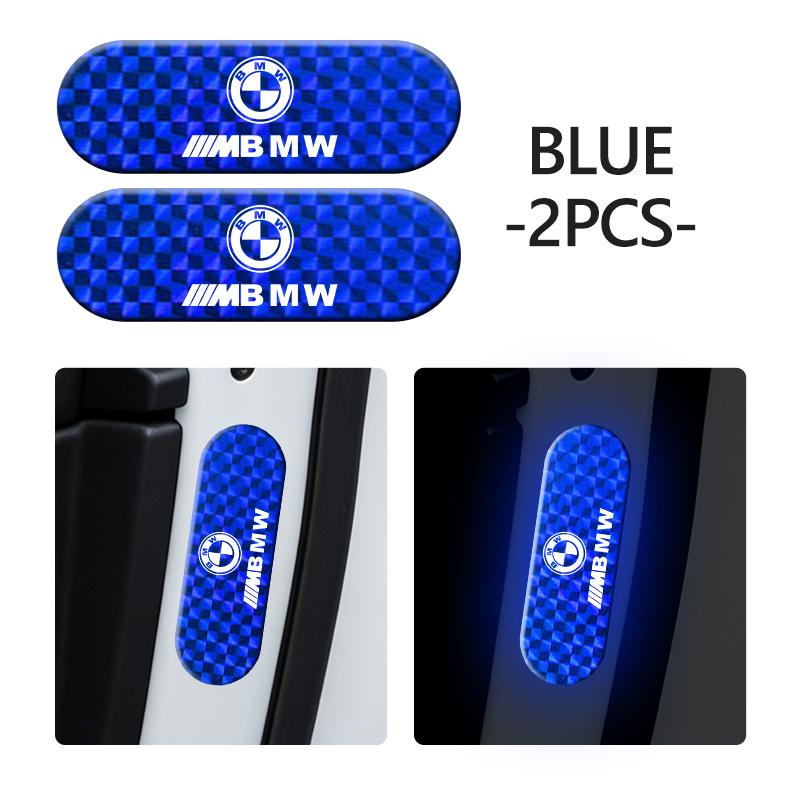 BROB8 Car Reflective Warning Stickers Night Visibility Protective Strip For BMW M 1 3 4 5 6 7 Series X1 X3 X4 X5 G20 G38 F48 E36 E39
