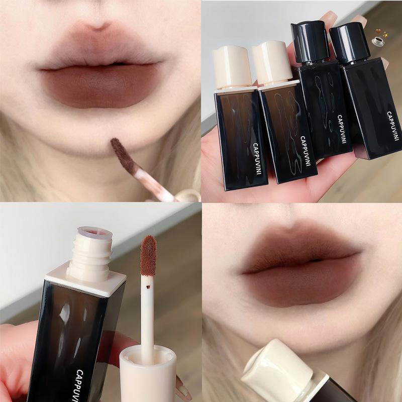 Aqua Amber Lip Glaze, бархатная матовая, стойкая, нелипкая, отбеливающая помада.