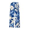 Women's Fashionable Floral Print Straight Leg Pocket Elastic Waist Casual Pants Pants