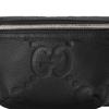 Gucci Monogram Logo Embossed Zipper Leather Crossbody Chest Bag Men bags Black 658582-AABY7-1000