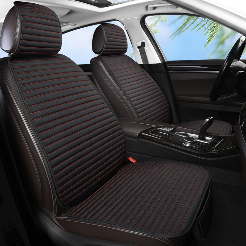 Чехол на сиденье автомобиля из льна, защитная подушка для сиденья, автомобильная спинка, наволочки, коврики, набор автомобильных принадлежностей Four Seasons