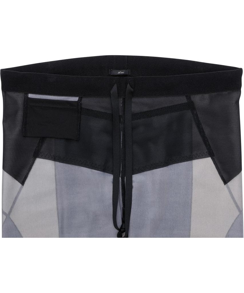 Синие спортивные леггинсы до половины колена, нижняя часть тела, поддержка, мяч для марафона HZO695 BL M [Ceda X/Wacoal] [MEN] (выше длины) (бедра, спина, ягодицы, бедра)