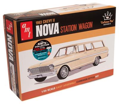 AMT Chevrolet II Nova Station Wagon 1963 Пластиковая модель AMT1202 1/25