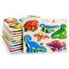 Children's Cartoon Three-Dimensional Puzzle Dinosaur Animal Traffic Shape Pairing Puzzle Toy Gift
