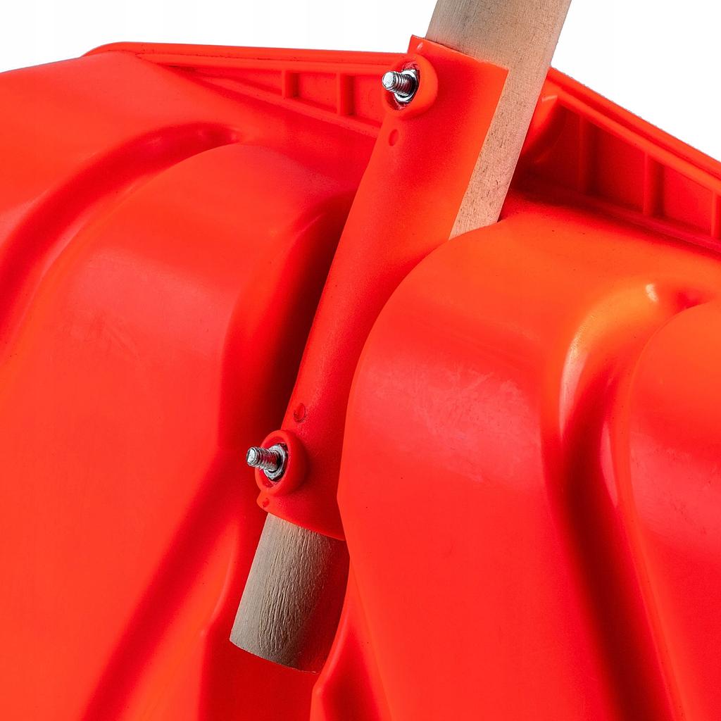 KADAX Łopata Do Śniegu Duża szufla Solidna Drewniany Trzon Łopaty 130cm