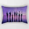 Boys Kpop Bangtan Bts Print Pillowcase Cover Bed Seat Square Pillow Cover Home
