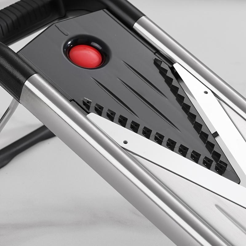 1 шт., Кухонный слайсер, Слайсер для овощей из нержавеющей стали, Слайсер-мандолина для продуктов с регулируемой толщиной для картофеля, овощей, лука, Многофункциональный овощ