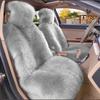 Зимний Теплый Роскошный Искусственный Утолщенный Чехол на Сиденье Универсальный Плюшевый Чехол на Автосиденье Меховые Чехлы на Сиденья Искусственная Автомобильная Подушка