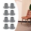 Shower Chair Tips Replacement Heavy Duty 8Pcs Gray 1 1/8'' Rubber Feet for Bath Seat,