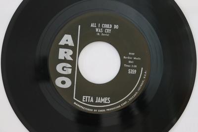 7-дюймовая пластинка ЭТТА ДЖЕЙМС - All I Could Do Was Cry / Girl Of My 5359 Argo 1960 US Соул/Фанк Б/У