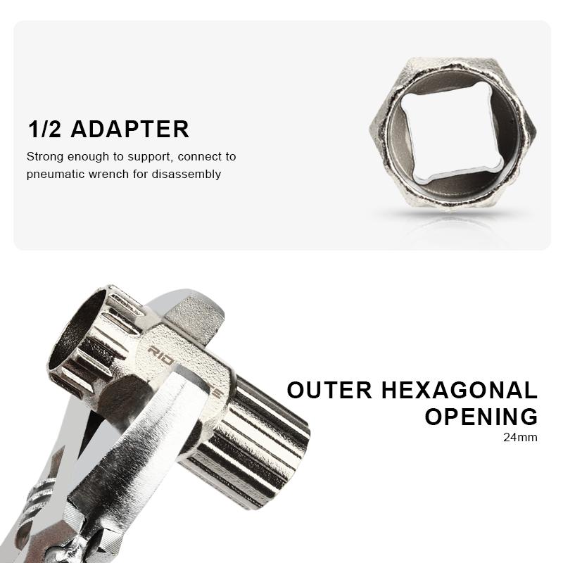 Инструмент для снятия стопорного кольца маховика велосипедной кассеты 2 в 1, двухсторонний ключ для муфты трещотки велосипеда для шоссейного велосипеда, инструменты для ремонта велосипеда