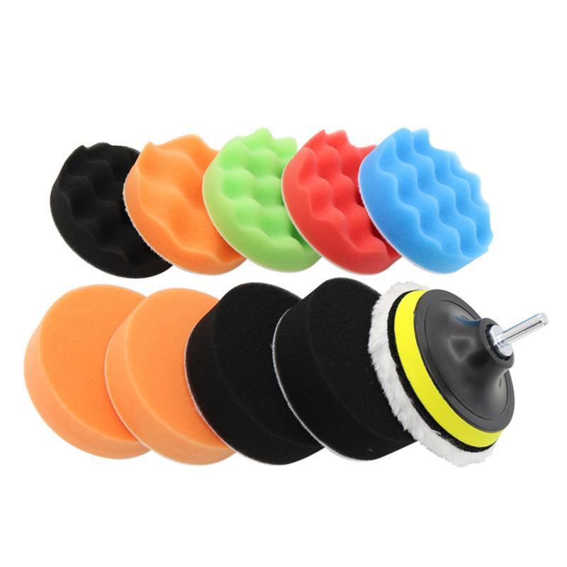 3-дюймовый набор для полировки и воскования автомобиля с самоклеящимися губчатыми и шерстяными кругами