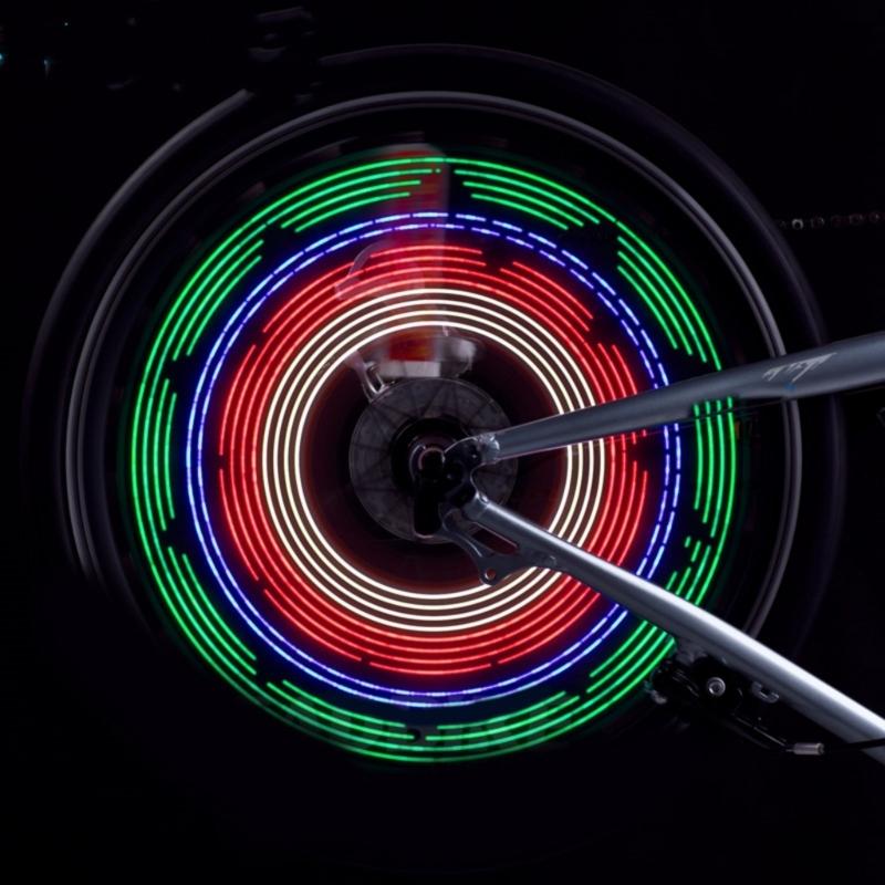 32 Pattern Cycling Tire Light Mountain Bike Safety Warning Lamp Waterproofs LED Bicycles Spoke Light Easy to Install