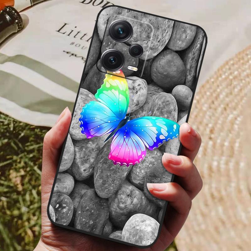 Для Redmi Note 12 Pro 5G NFC Чехол Черная Крышка Лев Волк Силиконовые Мягкие Задние Чехлы Для Xiaomi Redmi Note12 Pro 5G Чехол для Телефона Capa