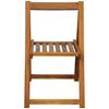 VidaXL Chaises pliables de jardin 2 pcs Bois d'acacia solide