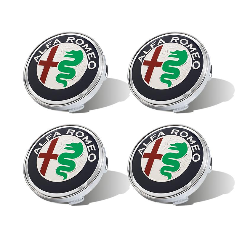 For Alfa Romeo 2026 Hot Sticker 4Pcs Car Emblem Wheel Hub Center Cover Car Accessories For Alfa Romeo Giulietta 159 Mito Giulia 