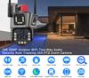 Yangi Ultra 20MP 10K WIFI Kuzatuv Kamerasi Ochiq Havoda Beshta Ob'ektivli Kamera PTZ 20X PTZ Zum Aqlli Uy Odamni Kuzatish Simsiz CCTV Kamera