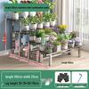 Stainless Steel Multi-Tiered Balcony Plant Stand