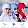 Breathable Dust-free Shawl Hat Solid Color Work Hat New Labor Protection Hat  Workshop