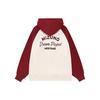 Mizuno Cny Series American Retro Color Block Dragon Embroidery Letter Logo Printed Hoodie Unisex Hoodies Nostalgic-White D2CC43H2