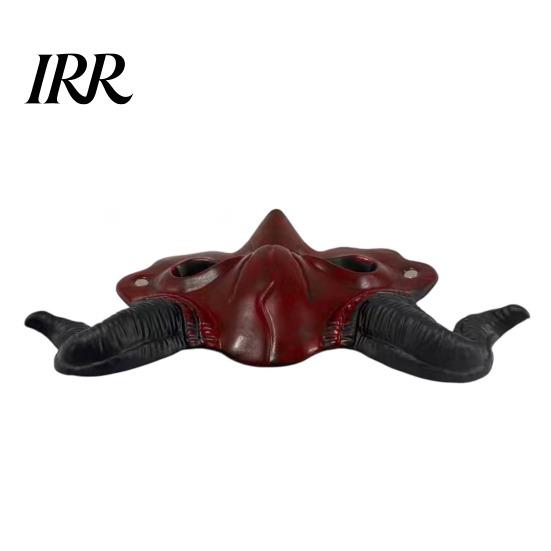 Soft Foam Demon Mask Horn Mask, Halloween Devil Head Cosplay Prop, Masquerade Half Face Party Horror Costume Accessory, Carnival Trick or Treat