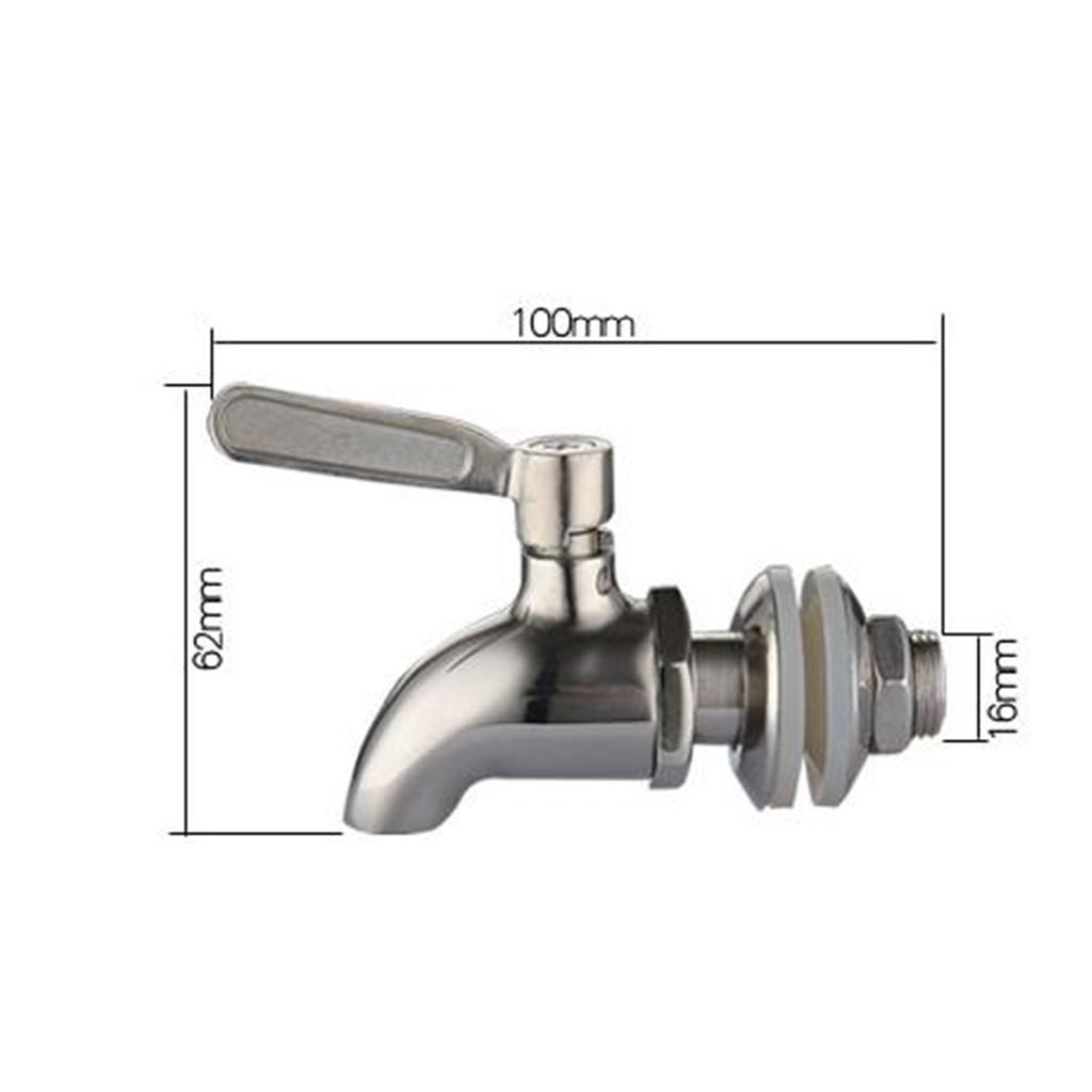 Stainless Steel Beverage Water Dispenser Wine Barrel Spigot Faucet TAP REPLACE