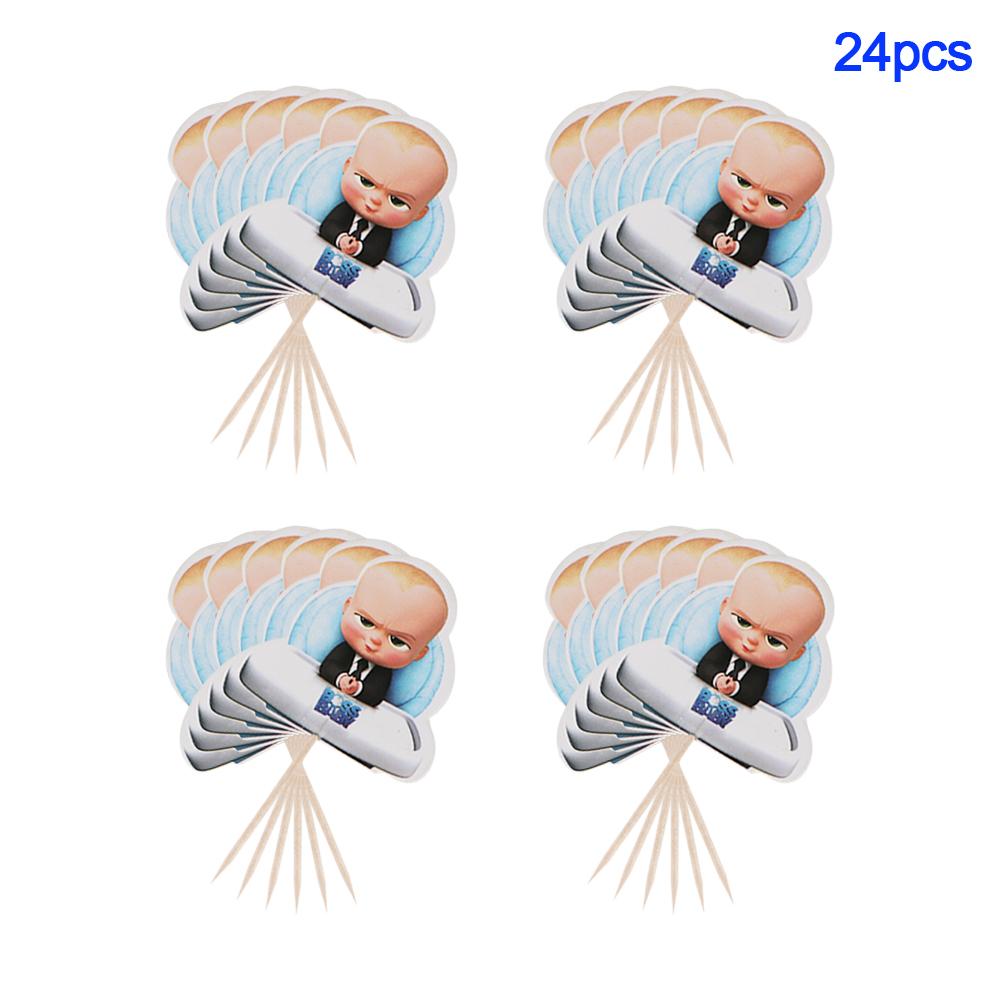 New Baby Boss Boy's Favorite Birthday Party Balloon Decoration Disposable Tableware Background Cake Rack with Hand Gift