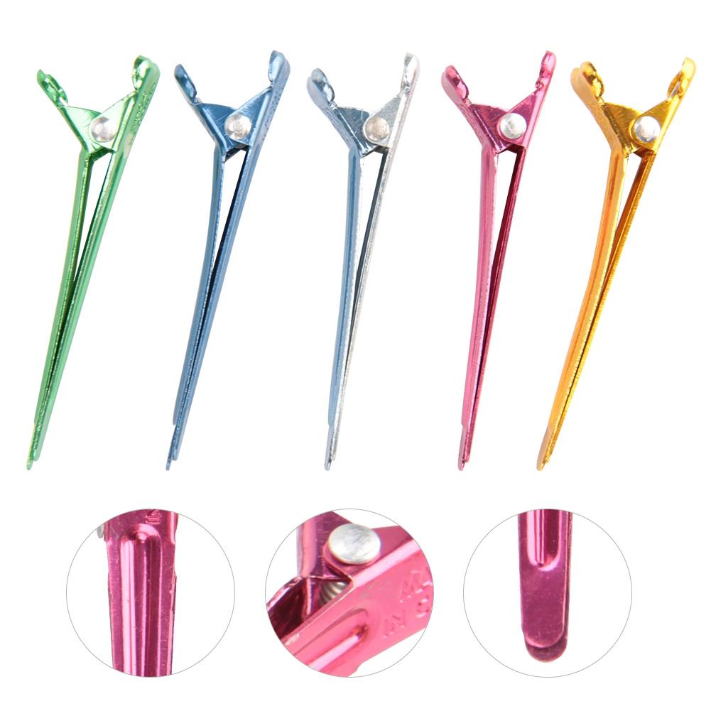 50 шт. Профессиональный маленький алюминиевый парикмахерский зажим-шпилька для инструментов для укладки волос в парикмахерской
