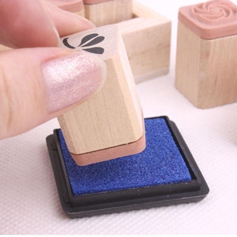 1 шт. Новый цвет Прочный DIY Крафт Чернильная подушечка на масляной основе Отпечаток Для штампов Резина Бумага Дерево