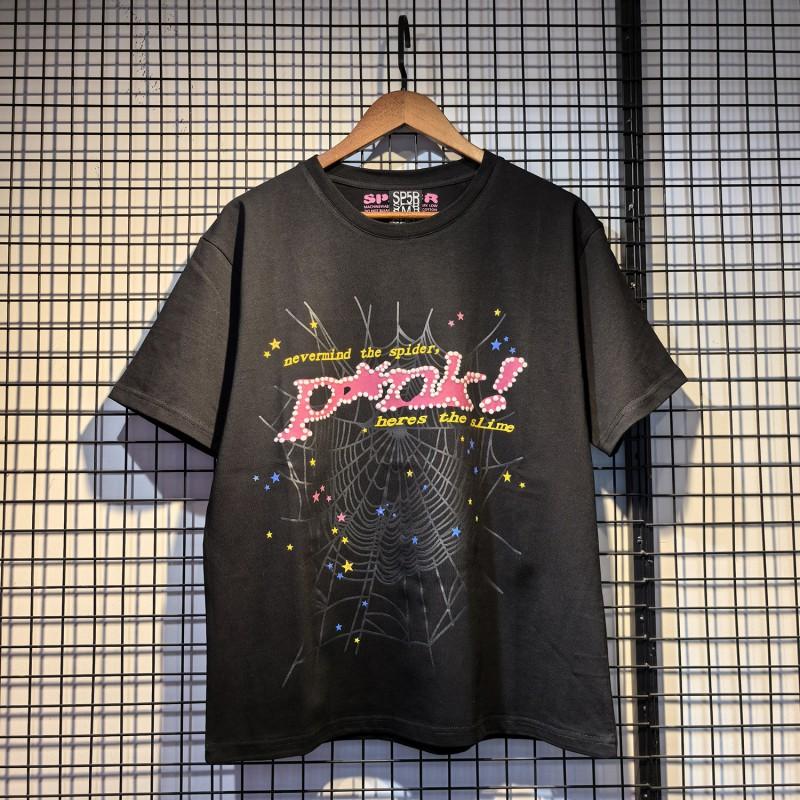 Unisex Retro Vintage Foil Print Letter Graphic Tee Cotton Short SleeveT