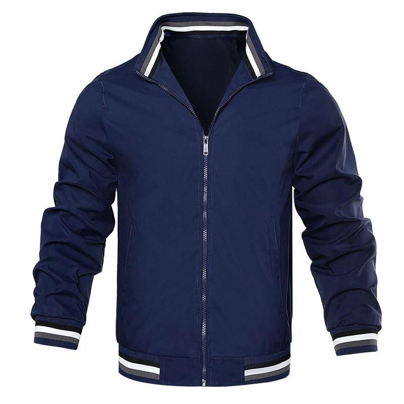 2022 Spring/Autumn Men's Plus Size Casual Stand-Up Collar Jacket