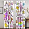 Детская картина 3D Шторы Солнце Радуга Луна Насекомые 2 Панели Гостиная Спальня Кухня Балкон Окно Декор Шторы