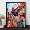 Full Round Diamond Painting Spider-man Gliding In The Air Art Rhinestone Picture Mosaic DIY 5D Cross Stitch Embroidery Home Decoration