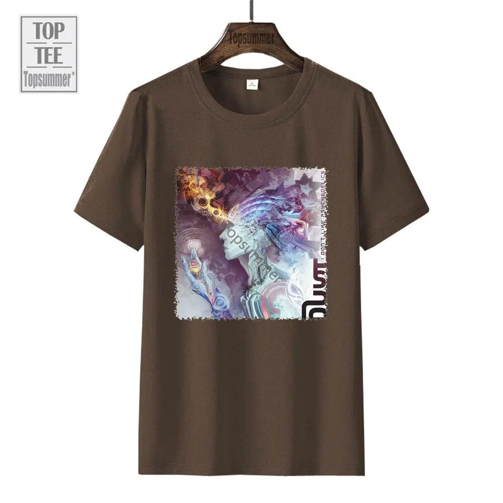 Футболка с альбомом «Я не люблю психоделики», футболка Dust Tour, унисекс, уличная одежда в стиле готики, хлопковые футболки, женский топ с короткими рукавами