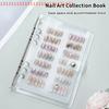 Книга для хранения деталей нейл-арта, большая вместимость, выставочный фотоальбом, зажим для карт, демонстрационная доска, сделай сам, простая книга для хранения альбомов