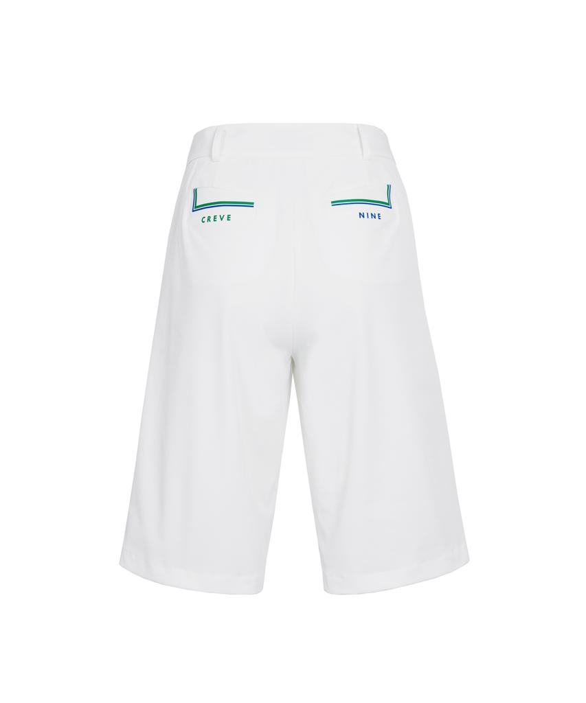CREVE9 Capri Bermuda Pants Wh
