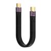 Type-C USB-C male - usb c cable short usb-c usb4 short usb cable 40Gbps high speed data transfer 8K@60Hz video output PD compatible 100W/5A fast